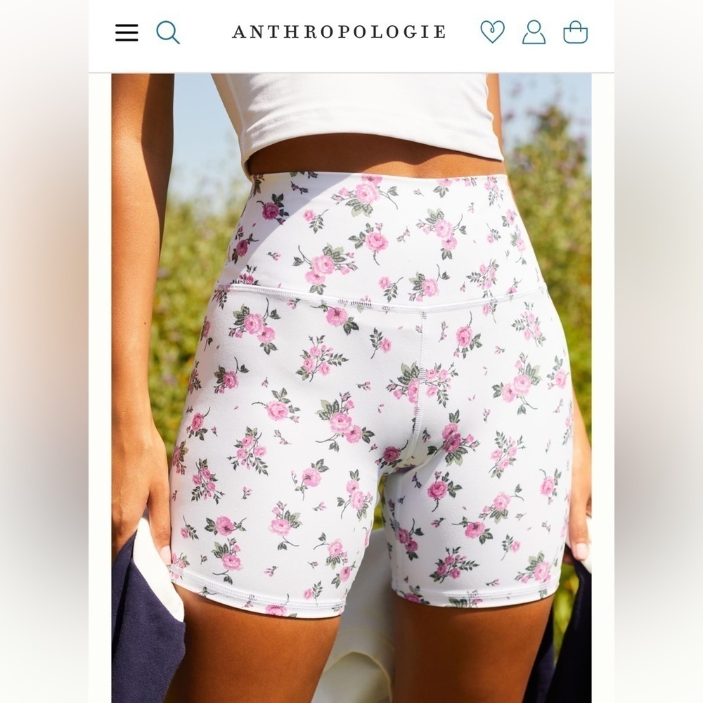 Spiritual Gangster intent biker shorts in ROSE GARDEN. XS. New with tags - Picture 11 of 14